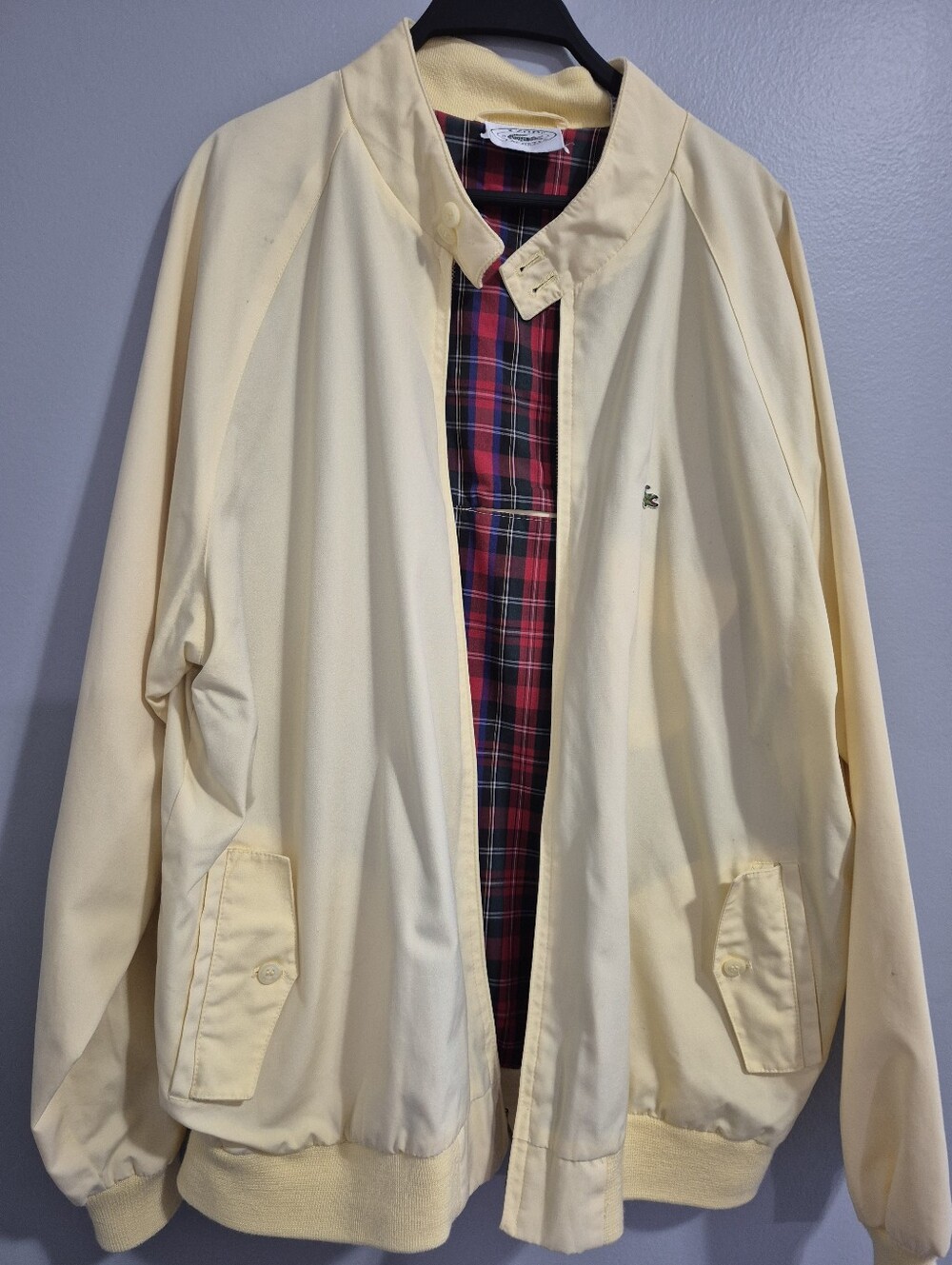 Lacoste Pale Yellow Harringtom Jacket XL